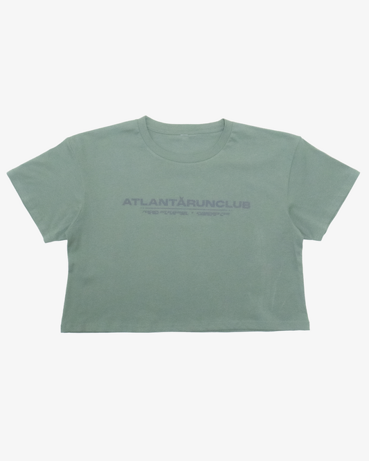 Women’s ATLANTARUNCLUB CROP Tee - Green